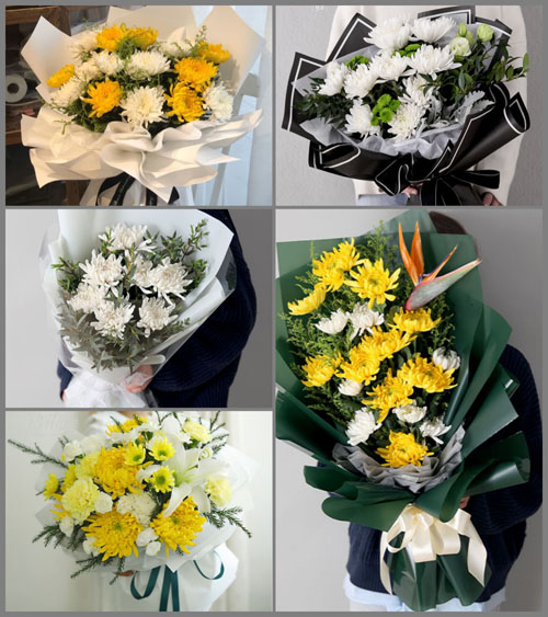 广东揭阳市普宁市大坝镇顶深水村白事花束代送